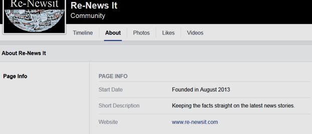 Re-Newsit Facebook page